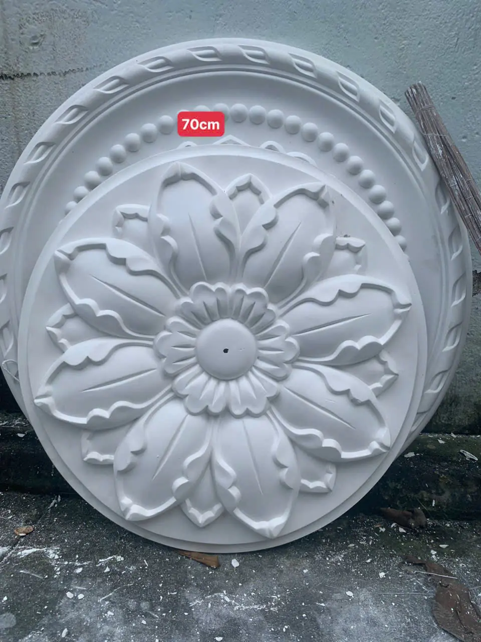 Mâm Trần Thạch Cao Hoa Sen Đường Kính 70cm