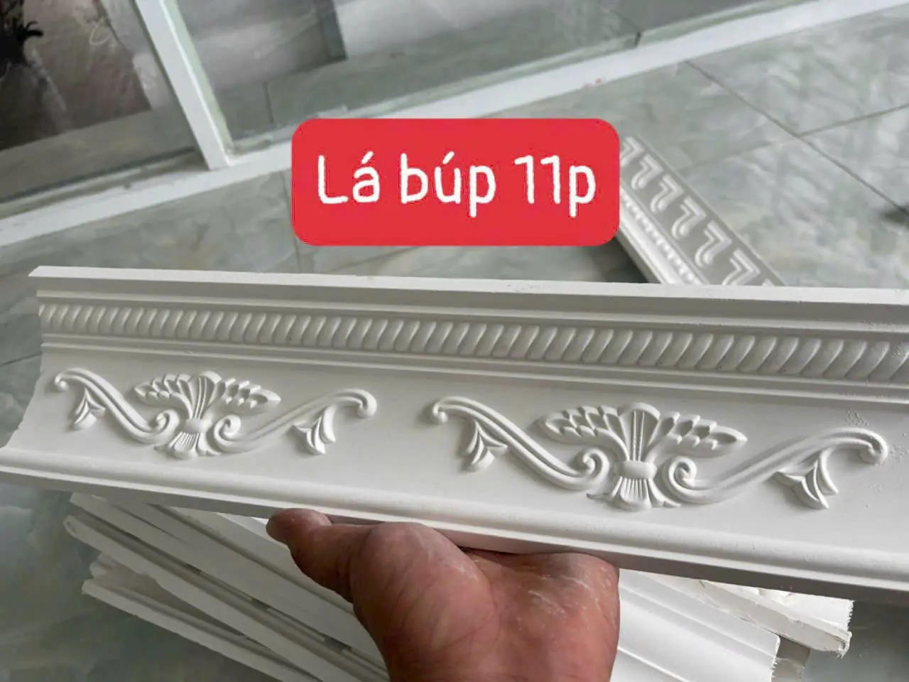 Phào Chỉ Thạch Cao Lá Búp Bản 11 Phân